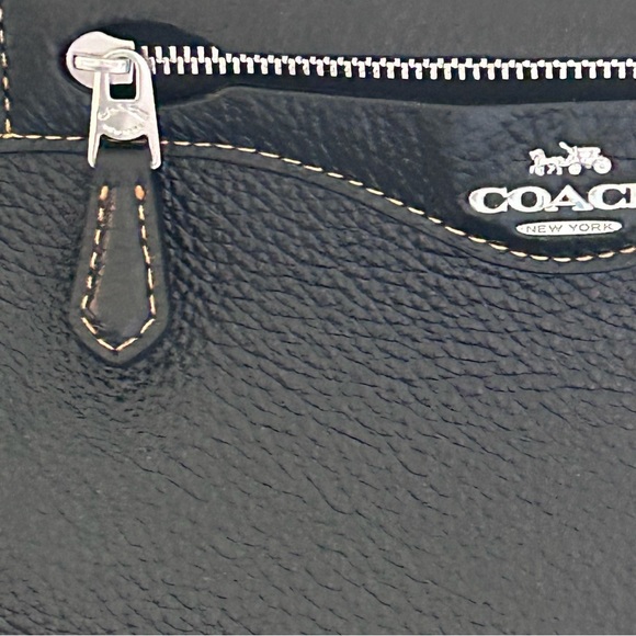 Coach Black Leather Millie Satchel NWT - Picture 6 of 16